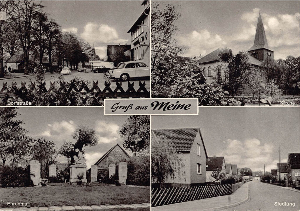 Gruß aus Meine – Mehrbildkarte 1960er Jahre, gelaufen