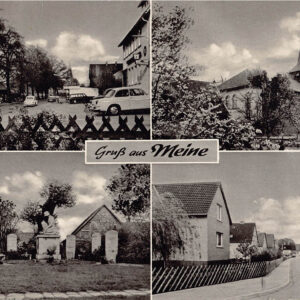 Gru&szlig; aus Meine &ndash; Mehrbildkarte 1960er Jahre, gelaufen