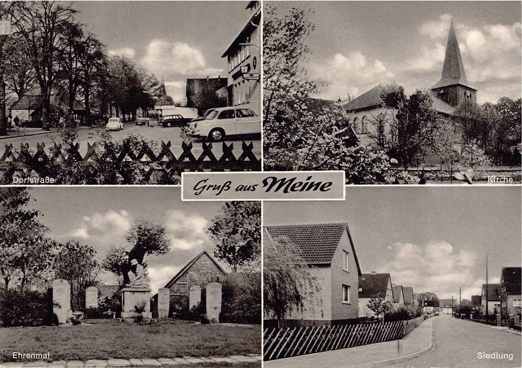 Gruß aus Meine – Mehrbildkarte 1960er Jahre, gelaufen