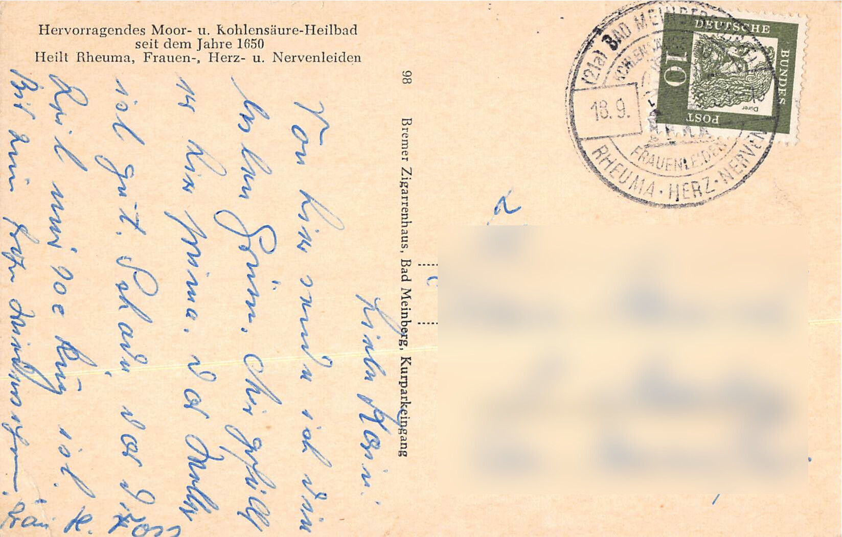 Bad Meinberg Teutoburger Wald – Kursaal & Kurhaus zum Stern, 1950er – Bild 2