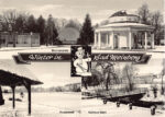 Bad Meinberg im Winter – Brunnenplatz, Kurparksee, Kurhaus Stern 1980er