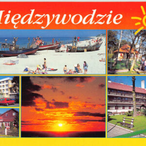 Międzywodzie Polen Ostsee Mehrbildkarte 1990er Jahre gelaufen
