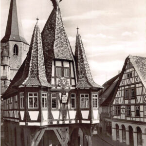Michelstadt Odenwald – Rathaus 1484 – Fotokarte 1960er Jahre