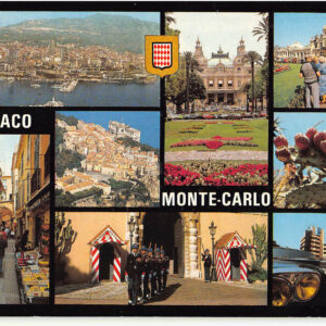 Monaco Monte-Carlo Mehrbildkarte – Fürstentum, 1990er Jahre