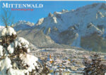 Mittenwald Karwendelgebirge Bayern – Winterpanorama Postkarte 1980er