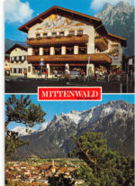 Grüsse aus Mittenwald – Mehrbildkarte Bayern, gelaufen 1997