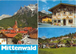 Mittenwald Oberbayern Mehrbildkarte – Karwendel, Lüftlmalerei, 1994