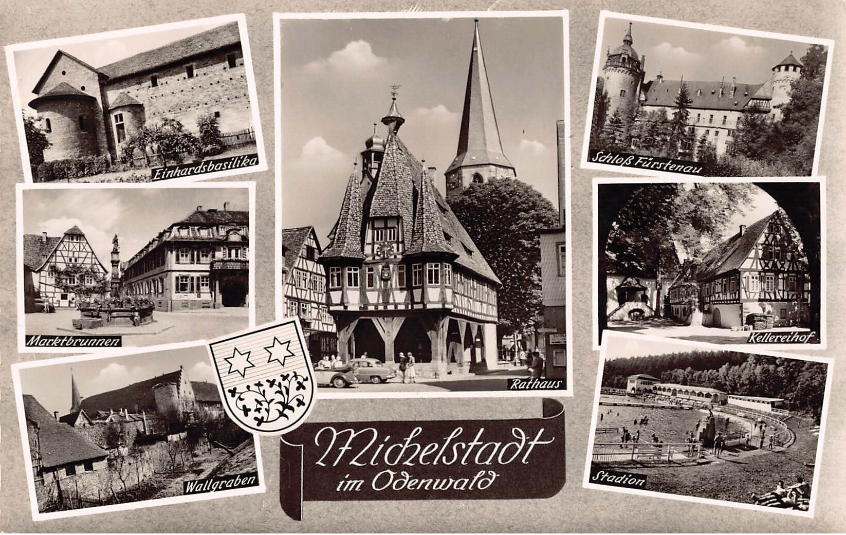 Michelstadt im Odenwald – Mehrbildkarte 1960er Jahre