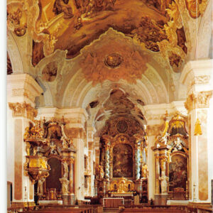 Metten Bayern – Benediktinerabtei Stiftskirche Innenraum Barock
