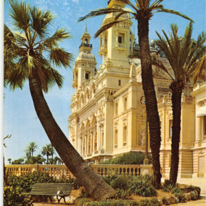 Monaco Monte-Carlo Casino Terrasse Farbfoto-AK 1960/70er gelaufen
