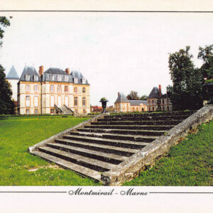 Montmirail-Marne, Frankreich – Schloss & Spiegelung, gelaufen 1999